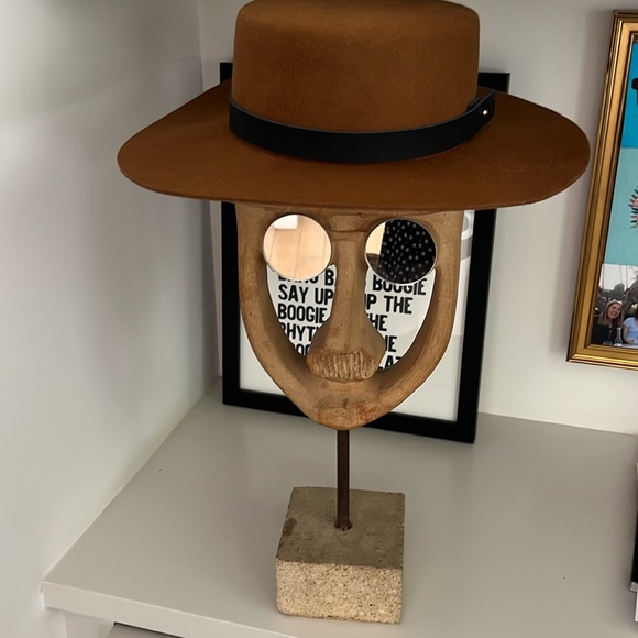 GIGI PIP Dahlia Boater Hat + Leather Band S/M - Picture 8 of 8